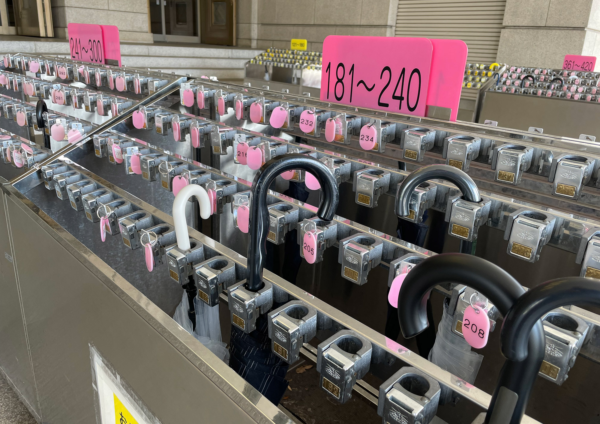 Museum umbrella safe storage