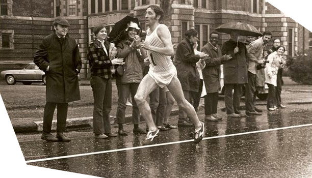 Ron Hill at the 1970 Boston Marathon.