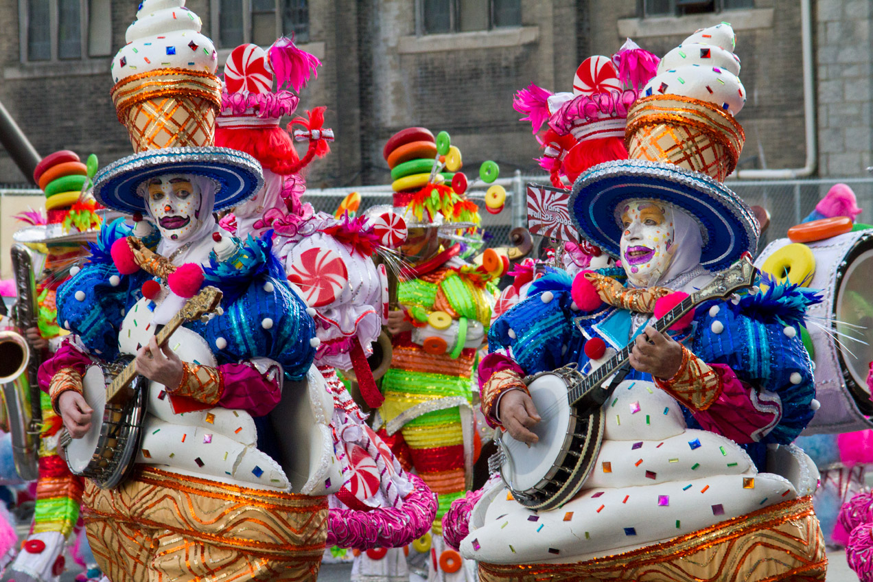 Sweet food themed mummers
