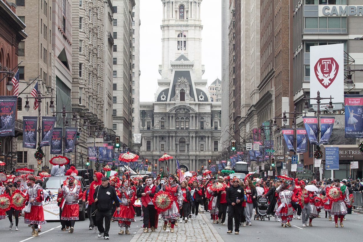 Strutting down Broad Street