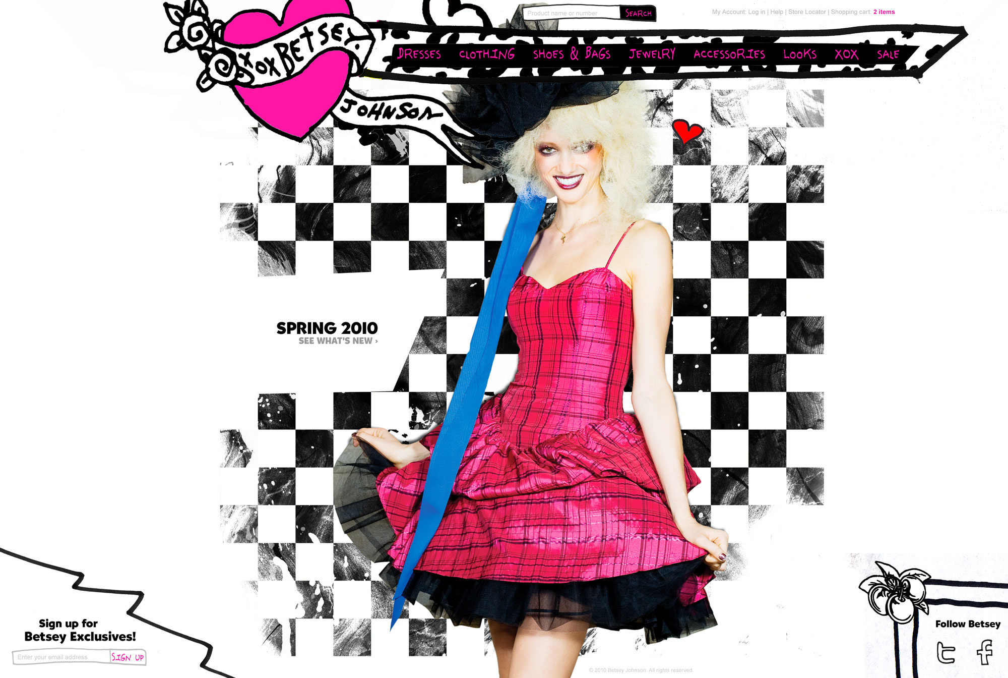 Betsey Johnson home page